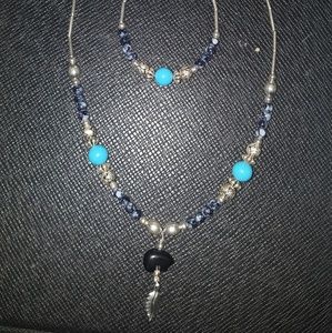 Custom necklace and bracelet set